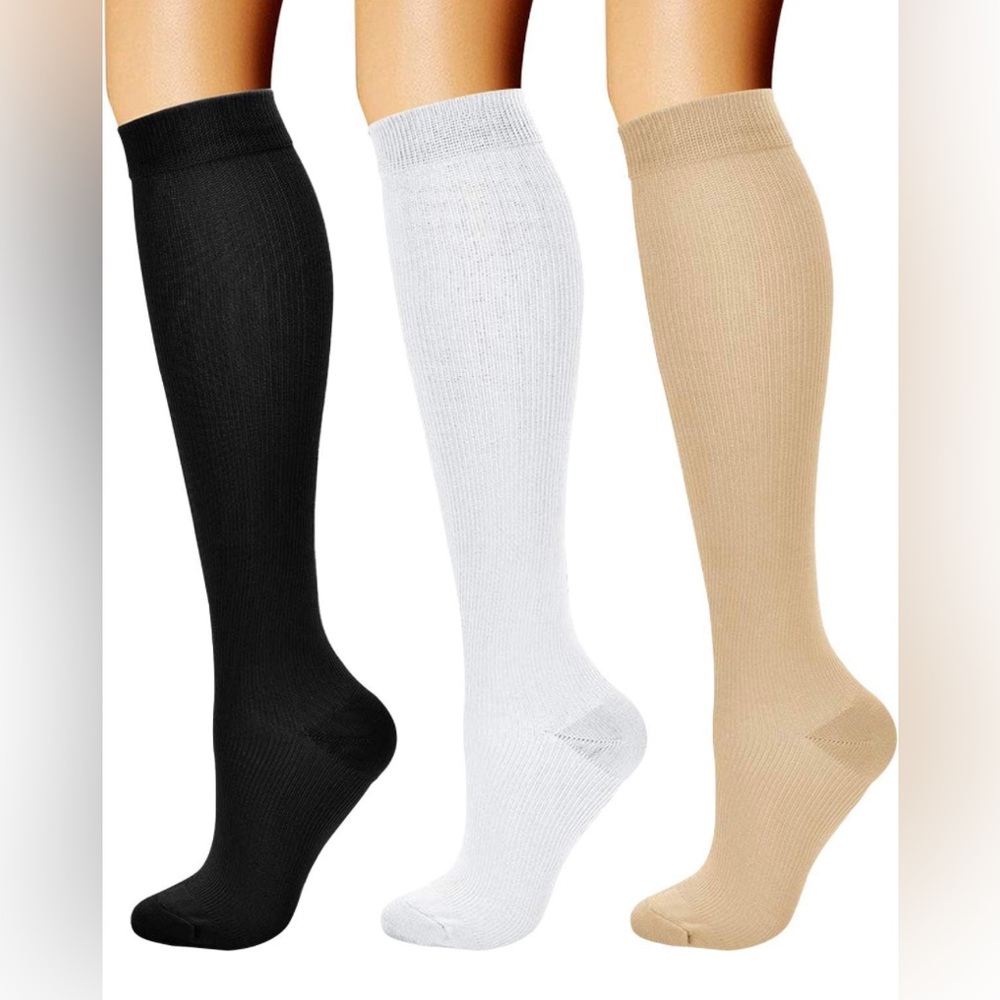 3 Pack Compression Socks Size Small/Medium unopened/ new in packaging. Maternity